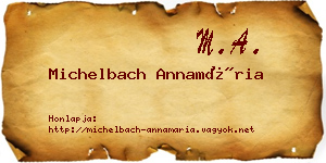 Michelbach Annamária névjegykártya