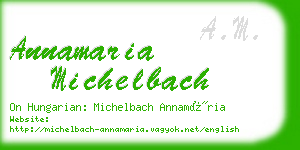 annamaria michelbach business card